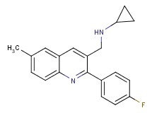 N-{[2-(4-fluorophenyl)-6-methyl-3-quinolinyl]methyl}cyclopropanamine