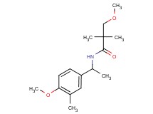 3-methoxy-N-[1-(4-methoxy-3-methylphenyl)ethyl]-2,2-dimethylpropanamide