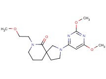 2-(2,6-dimethoxypyrimidin-4-yl)-7-(2-methoxyethyl)-2,7-diazaspiro[4.5]decan-6-one