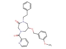 6-[(3-methoxybenzyl)oxy]-1-(2-phenylethyl)-4-(2-pyridinylcarbonyl)-1,4-diazepan-2-one