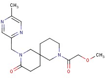 8-(methoxyacetyl)-2-[(5-methyl-2-pyrazinyl)methyl]-2,8-diazaspiro[5.5]undecan-3-one