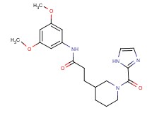 N-(3,5-dimethoxyphenyl)-3-[1-(1H-imidazol-2-ylcarbonyl)piperidin-3-yl]propanamide