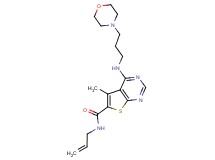 N-allyl-5-methyl-4-{[3-(4-morpholinyl)propyl]amino}thieno[2,3-d]pyrimidine-6-carboxamide