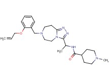 N-(1-{7-[2-(allyloxy)benzyl]-6,7,8,9-tetrahydro-5H-[1,2,4]triazolo[4,3-d][1,4]diazepin-3-yl}ethyl)-1-methyl-4-piperidinecarboxamide