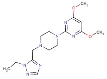 2-{4-[(1-ethyl-1H-1,2,4-triazol-5-yl)methyl]piperazin-1-yl}-4,6-dimethoxypyrimidine