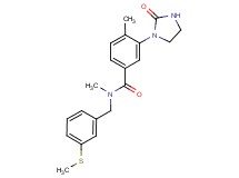 N,4-dimethyl-N-[3-(methylthio)benzyl]-3-(2-oxo-1-imidazolidinyl)benzamide
