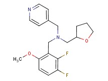 (2,3-difluoro-6-methoxybenzyl)(pyridin-4-ylmethyl)(tetrahydrofuran-2-ylmethyl)amine