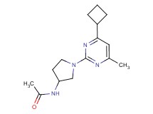 N-[1-(4-cyclobutyl-6-methylpyrimidin-2-yl)pyrrolidin-3-yl]acetamide