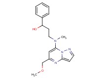 3-[[5-(methoxymethyl)pyrazolo[1,5-a]pyrimidin-7-yl](methyl)amino]-1-phenyl-1-propanol