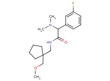 2-(dimethylamino)-2-(3-fluorophenyl)-N-{[1-(methoxymethyl)cyclopentyl]methyl}acetamide