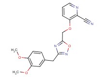 3-{[3-(3,4-dimethoxybenzyl)-1,2,4-oxadiazol-5-yl]methoxy}-2-pyridinecarbonitrile