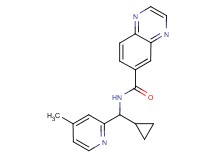 N-[cyclopropyl(4-methylpyridin-2-yl)methyl]quinoxaline-6-carboxamide
