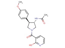 N-[(3S*,4R*)-1-[(2-hydroxypyridin-3-yl)carbonyl]-4-(4-methoxyphenyl)pyrrolidin-3-yl]acetamide