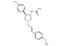 N-[(3S*,4R*)-1-[(2E)-3-(4-methoxyphenyl)-2-propen-1-yl]-4-(4-methylphenyl)-3-pyrrolidinyl]acetamide