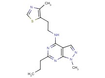 1-methyl-N-[2-(4-methyl-1,3-thiazol-5-yl)ethyl]-6-propyl-1H-pyrazolo[3,4-d]pyrimidin-4-amine