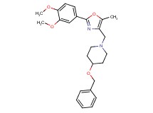 4-(benzyloxy)-1-{[2-(3,4-dimethoxyphenyl)-5-methyl-1,3-oxazol-4-yl]methyl}piperidine