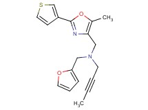 2-butyn-1-yl(2-furylmethyl){[5-methyl-2-(3-thienyl)-1,3-oxazol-4-yl]methyl}amine