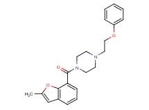 1-[(2-methyl-1-benzofuran-7-yl)carbonyl]-4-(2-phenoxyethyl)piperazine