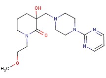 3-hydroxy-1-(2-methoxyethyl)-3-[(4-pyrimidin-2-ylpiperazin-1-yl)methyl]piperidin-2-one