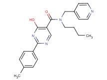 N-butyl-4-hydroxy-2-(4-methylphenyl)-N-(pyridin-4-ylmethyl)pyrimidine-5-carboxamide