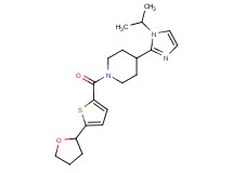 4-(1-isopropyl-1H-imidazol-2-yl)-1-{[5-(tetrahydrofuran-2-yl)-2-thienyl]carbonyl}piperidine