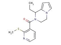 1-ethyl-2-{[2-(methylthio)-3-pyridinyl]carbonyl}-1,2,3,4-tetrahydropyrrolo[1,2-a]pyrazine