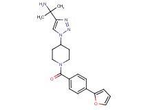 [1-(1-{1-[4-(2-furyl)benzoyl]-4-piperidinyl}-1H-1,2,3-triazol-4-yl)-1-methylethyl]amine trifluoroacetate