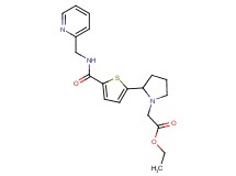 ethyl [2-(5-{[(2-pyridinylmethyl)amino]carbonyl}-2-thienyl)-1-pyrrolidinyl]acetate