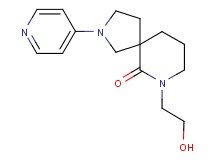 7-(2-hydroxyethyl)-2-(4-pyridinyl)-2,7-diazaspiro[4.5]decan-6-one