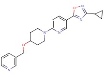 5-(3-cyclopropyl-1,2,4-oxadiazol-5-yl)-2-[4-(3-pyridinylmethoxy)-1-piperidinyl]pyridine