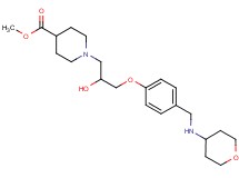 methyl 1-(2-hydroxy-3-{4-[(tetrahydro-2H-pyran-4-ylamino)methyl]phenoxy}propyl)-4-piperidinecarboxylate