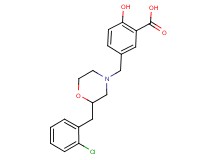 5-{[2-(2-chlorobenzyl)-4-morpholinyl]methyl}-2-hydroxybenzoic acid
