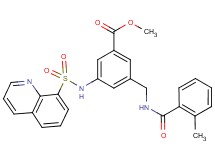 methyl 3-{[(2-methylbenzoyl)amino]methyl}-5-[(8-quinolinylsulfonyl)amino]benzoate