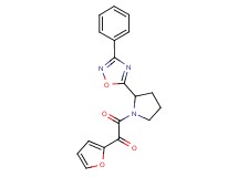 1-(2-furyl)-2-oxo-2-[2-(3-phenyl-1,2,4-oxadiazol-5-yl)pyrrolidin-1-yl]ethanone