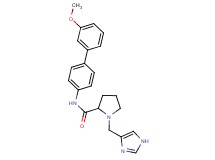 1-(1H-imidazol-4-ylmethyl)-N-(3'-methoxy-4-biphenylyl)prolinamide