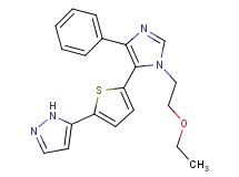 5-{5-[1-(2-ethoxyethyl)-4-phenyl-1H-imidazol-5-yl]-2-thienyl}-1H-pyrazole
