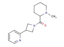 2-{1-[(1-methylpiperidin-2-yl)carbonyl]azetidin-3-yl}pyridine