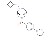 (1R*,5R*)-6-(cyclobutylmethyl)-3-[4-(1-pyrrolidinyl)benzoyl]-3,6-diazabicyclo[3.2.2]nonane