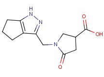 5-oxo-1-(1,4,5,6-tetrahydrocyclopenta[c]pyrazol-3-ylmethyl)pyrrolidine-3-carboxylic acid