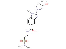 N-{2-[(dimethylamino)sulfonyl]ethyl}-2-[(3S)-3-hydroxy-1-pyrrolidinyl]-1-methyl-1H-benzimidazole-5-carboxamide