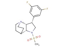 (3R*,3aR*,7aR*)-3-(3,5-difluorophenyl)-1-(methylsulfonyl)octahydro-4,7-ethanopyrrolo[3,2-b]pyridine