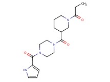 1-[(1-propionyl-3-piperidinyl)carbonyl]-4-(1H-pyrrol-2-ylcarbonyl)piperazine