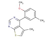 4-(2-methoxy-5-methylphenyl)-5-methylthieno[2,3-d]pyrimidine