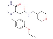 2-[1-(4-ethoxybenzyl)-3-oxo-2-piperazinyl]-N-(tetrahydro-2H-pyran-4-ylmethyl)acetamide