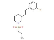 1-(allylsulfonyl)-3-[2-(3-fluorophenyl)ethyl]piperidine