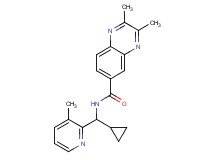 N-[cyclopropyl(3-methyl-2-pyridinyl)methyl]-2,3-dimethyl-6-quinoxalinecarboxamide