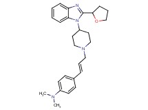 N,N-dimethyl-4-((1E)-3-{4-[2-(tetrahydro-2-furanyl)-1H-benzimidazol-1-yl]-1-piperidinyl}-1-propen-1-yl)aniline