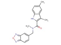 N-(2,1,3-benzoxadiazol-5-ylmethyl)-N,3,5-trimethyl-1H-indole-2-carboxamide