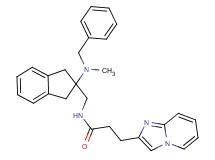 N-({2-[benzyl(methyl)amino]-2,3-dihydro-1H-inden-2-yl}methyl)-3-imidazo[1,2-a]pyridin-2-ylpropanamide