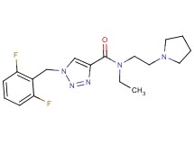1-(2,6-difluorobenzyl)-N-ethyl-N-[2-(1-pyrrolidinyl)ethyl]-1H-1,2,3-triazole-4-carboxamide